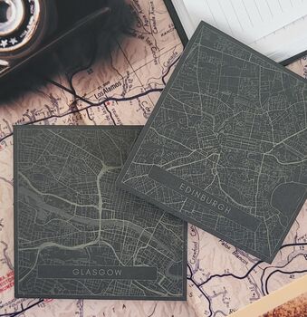 Scottish Cities Slate Coaster Set, 5 of 7