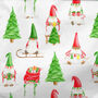Gnomes At Christmas Wrapping Paper Roll Or Folded, thumbnail 2 of 3
