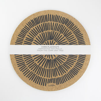 Cork Max Placemat Set Of Two | Sandy Lines, 8 of 9