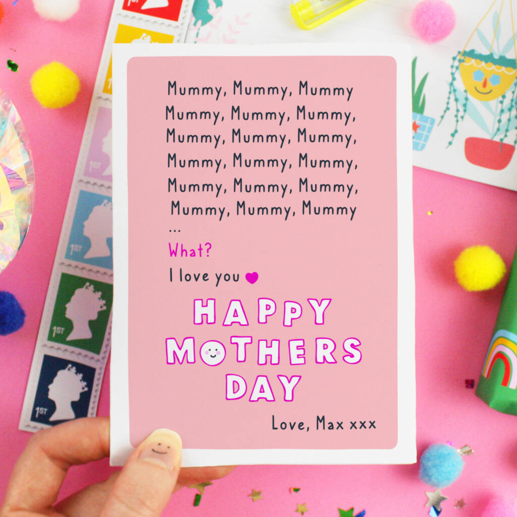 Personalised Mummy Funny Mother's Day Card By Paper Joy ...