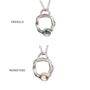 Small Branch Silver Birthstone Pendant Necklace, thumbnail 6 of 10