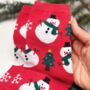 Kids And Tween Christmas Craft Gift – Festive Socks, Crafts, Pen And Reindeer Keyring, thumbnail 6 of 9