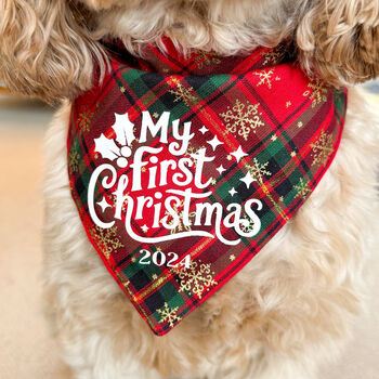My First Christmas Dog Bandana, 2 of 8