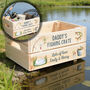 Personalised Fishing Birthday Treat Hamper Gift Crate, thumbnail 1 of 3