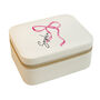 Personalised Bow Travel Jewellery Box, thumbnail 5 of 5