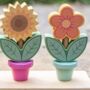 Personalised Flower Pot Stacking Toy, thumbnail 2 of 5