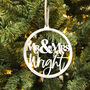 Personalised Mr And Mrs Tree Decoration, thumbnail 3 of 6