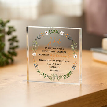 Father Of The Bride Gift Acrylic Plaque, 2 of 4