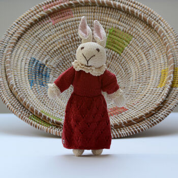 Hand Knitted Animal Soft Toys In Shakespearean Dress, 4 of 4