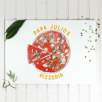 Personalised Pizza Chopping Board, 2 of 7