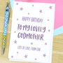 Godmother Birthday Card, thumbnail 2 of 3