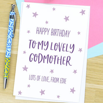 Godmother Birthday Card, 2 of 3