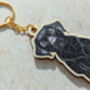 Black Labrador Dog Wooden Keyring With Optional Christmas Card, thumbnail 5 of 7