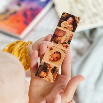 Personalised Photo Strip Leather Bookmark, 2 of 6