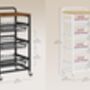 Multi Tier Storage Trolley Pull Out Basket Shelf, thumbnail 2 of 7