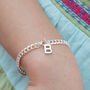 Children's Personalised Silver Initial Charm Bracelet, thumbnail 1 of 7