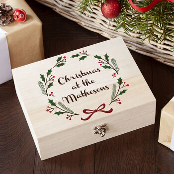 Personalised Jolly Holly Christmas Eve Box, 2 of 10