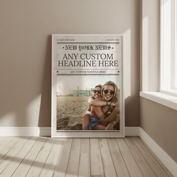 Personalised Best Friend Newspaper Print, 5 of 5