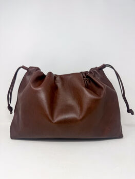 Handmade Leather Slouch Shoulder Bag, 5 of 7