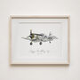 Personalised Plane Portrait, Father's Day Gift For Dad, thumbnail 4 of 12