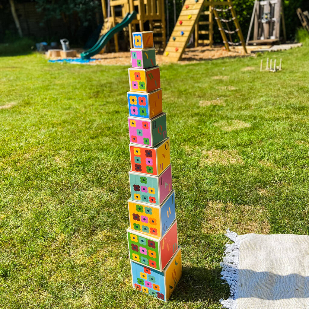 Large Stacking Toy Blocks For Babies And Toddlers By The Wedding of my