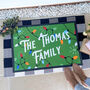 Personalised Christmas Lights Family Doormat, thumbnail 5 of 5