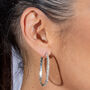 Large Hula Hoop Earrings, thumbnail 2 of 7