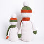 Snowmen Christmas Intermediate Knitting Kit, thumbnail 3 of 10