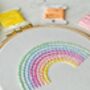 Rainbow Embroidery Hoop Kit, thumbnail 4 of 4