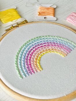 Rainbow Embroidery Hoop Kit, 4 of 4