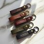 Personalised Leather Loop Keyring, thumbnail 1 of 6