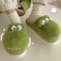 Cute Green Monster Anti Slip Slippers, thumbnail 4 of 5