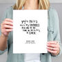 Personalised 'Favourite Person Ever' Friendship Print, thumbnail 1 of 4