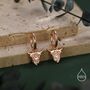 Sterling Silver Highland Cow Huggie Hoops, thumbnail 3 of 12