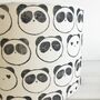 Panda Lino Block Printed Lampshade, thumbnail 2 of 4