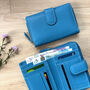 Blue Leather Purse Rfid Secure, thumbnail 1 of 5