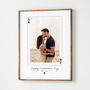 Personalised Playing Card Valentine's Day Photo Poster, thumbnail 1 of 2