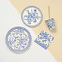 French Toile Small Party Plates X 10, thumbnail 3 of 4