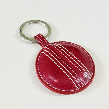 Leather Cricket Keyring ~ Boxed, 2 of 6