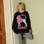 Treat Yourself Poodle Women's Slogan Sweatshirt, thumbnail 4 of 5