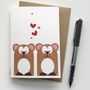 Mr And Mrs Bear Wedding Anniversary And Valentines Card, thumbnail 2 of 8