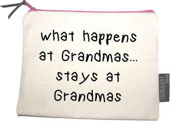 'What Happens At Grandmas, Stays At Grandmas' Pouch, 2 of 4