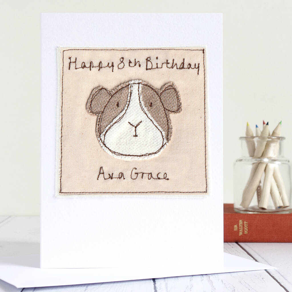 Personalised Guinea Pig Birthday Card, 1 of 10