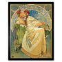 Alphonse Mucha Princess Hyacinth 1911 Art Print, thumbnail 1 of 3