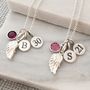 Angel Wing Birthstone Necklace, thumbnail 10 of 10