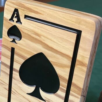 Personalised Wood And Resin Poker Trophy, 9 of 9