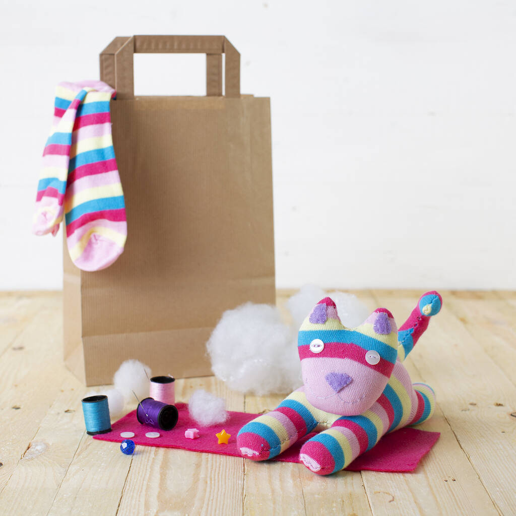Make Your Own Sock Kitty Craft Kit, 1 of 7
