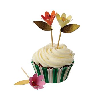 Fancy Flowers Cupcake Wrappers And Toppers Cupcake Kit, 4 of 4