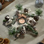 Frosted Berries Christmas Tealight Candle Holder, thumbnail 1 of 5