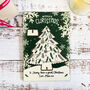 Personalised Green Christmas Keepsake Tree Card And Decoration, thumbnail 2 of 5